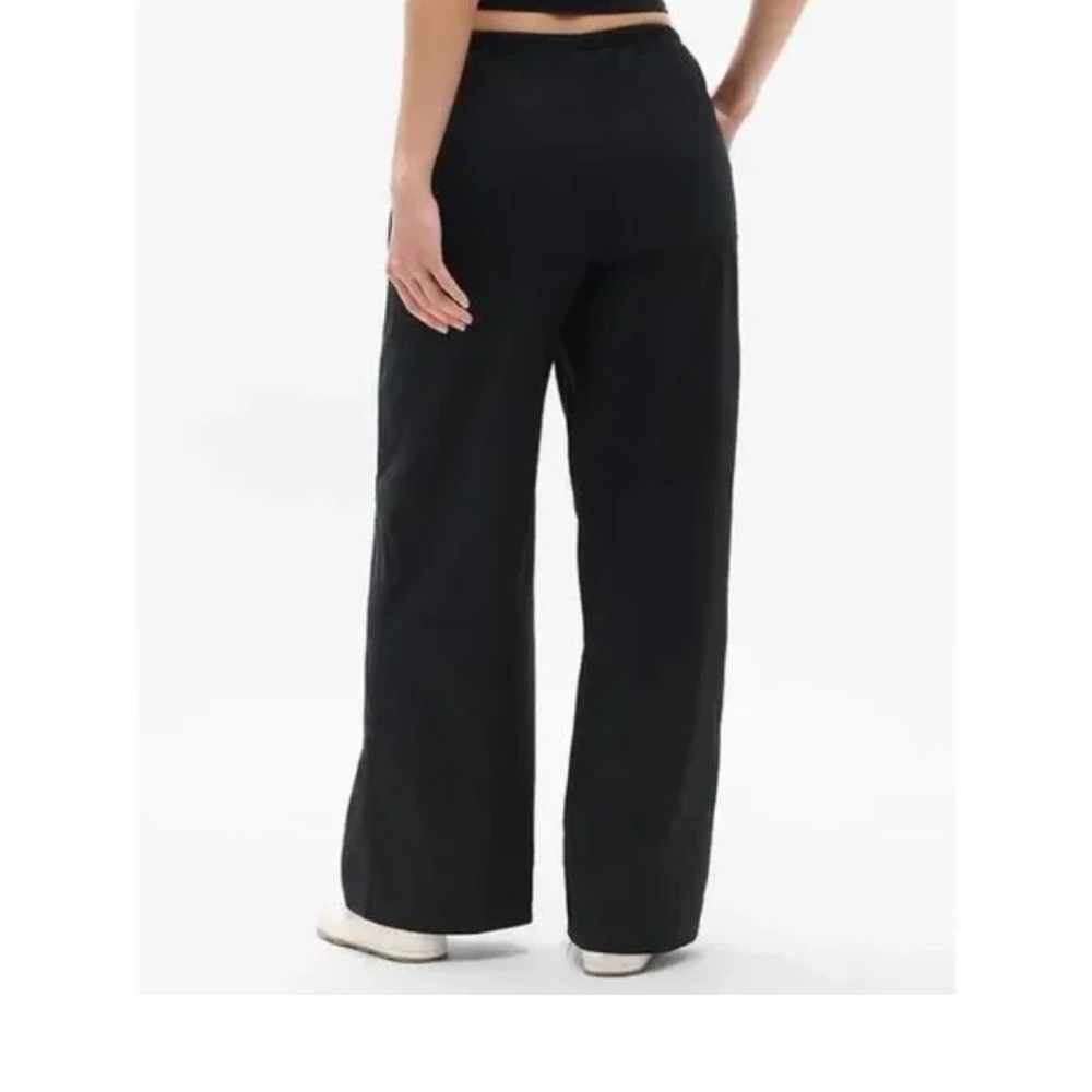 NWT Athleta linen Black Wide-Leg Pants